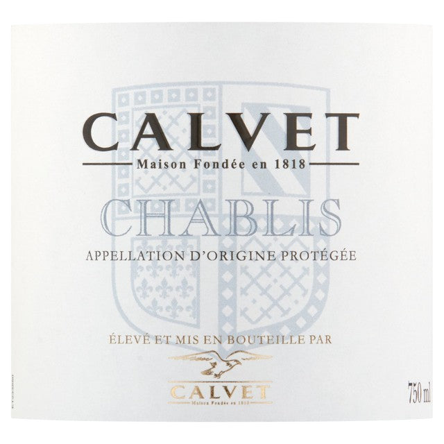 Calvet Chablis white wine 75cl - British product