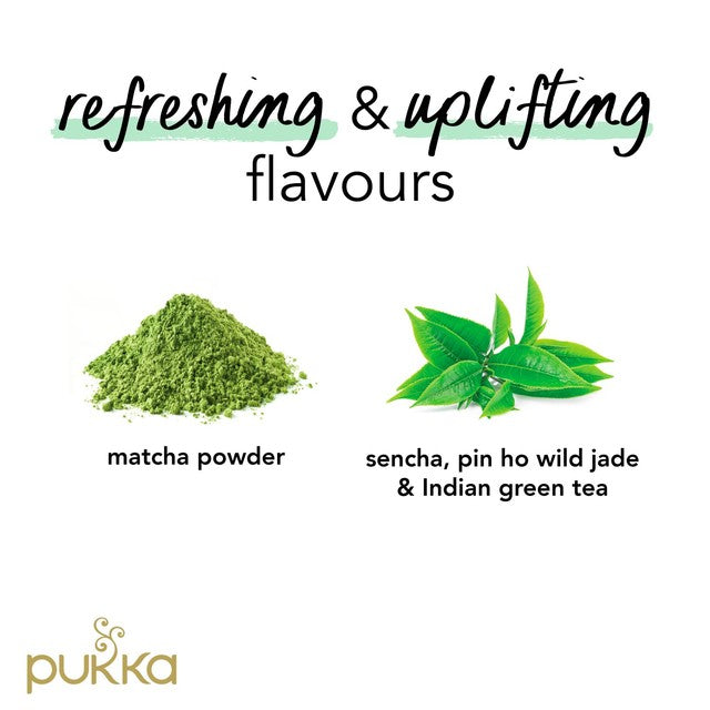 Pukka Supreme Matcha Green Herbal Tea Bags x20, imported from the UK