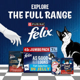Felix senior cat food fish in jelly pouches - British product