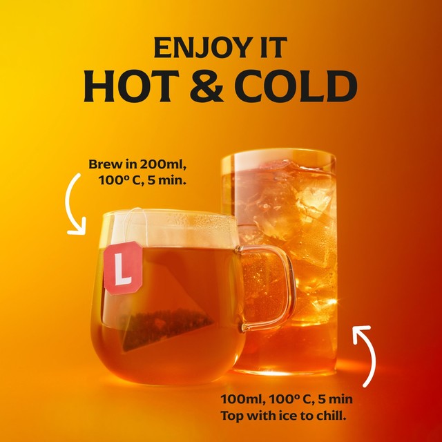 Lipton Peach Paradise fruit tea bags, UK version