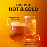 Lipton Peach Paradise fruit tea bags, UK version