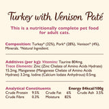 Lily's Kitchen cat pate turkey and venison - British product