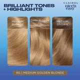 Clairol Nice'n Easy hair dye 8G Medium Honey Blonde - British product