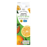 M&S orange juice with bits 1L, imported from the UK