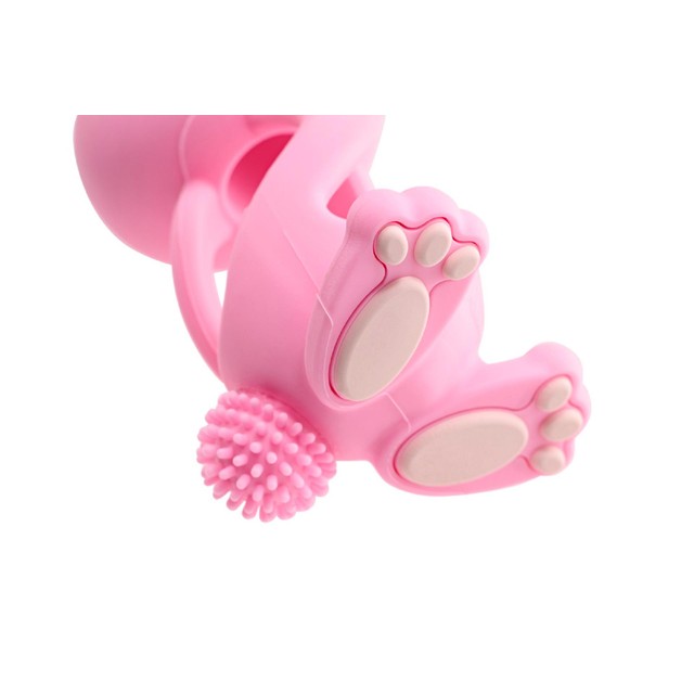 Brush-Baby Bobbie Bunny rose pink teether toy - British product