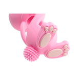 Brush-Baby Bobbie Bunny rose pink teether toy - British product