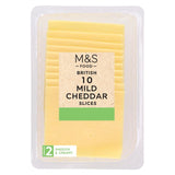M&S British Mild Cheddar cheese slices 10 slices 250g, imported from the UK