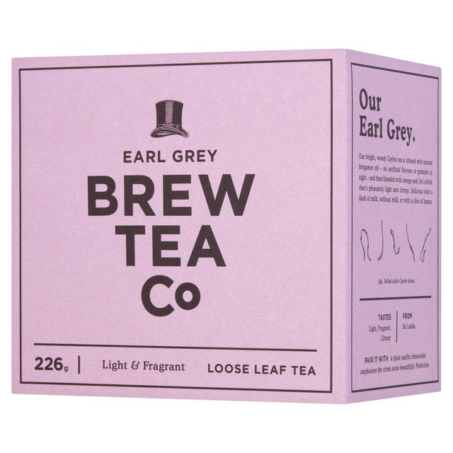 Brew Tea Co Earl Grey loose leaf tea 226g, UK version