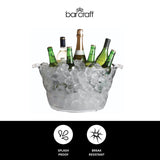 BarCraft Mix It Acrylic Oval Drinks Cooler Large - British product