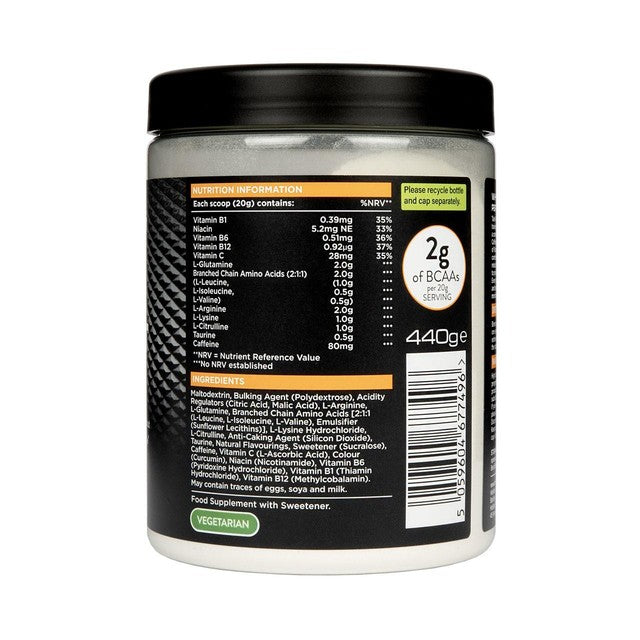 Precision Engineered Pre Workout Powder Pineapple Orange 440g, UK version