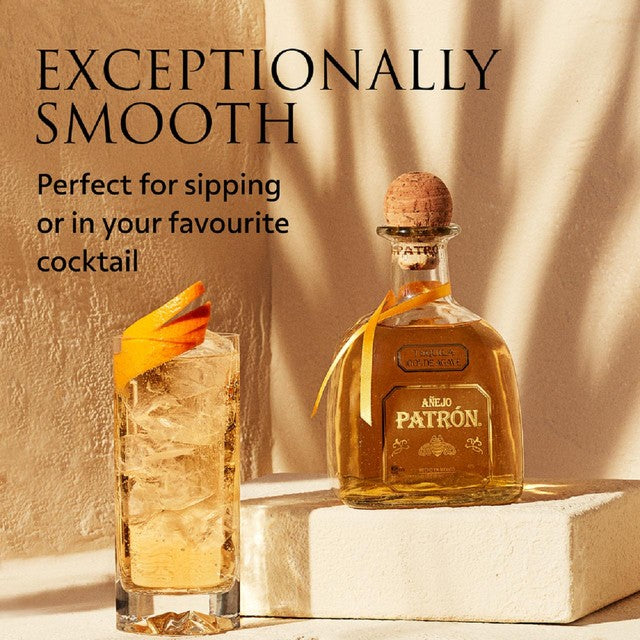Patron Anejo Tequila 70cl, imported from the UK
