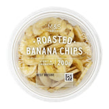 M&S roasted banana chips 200g, imported from the UK