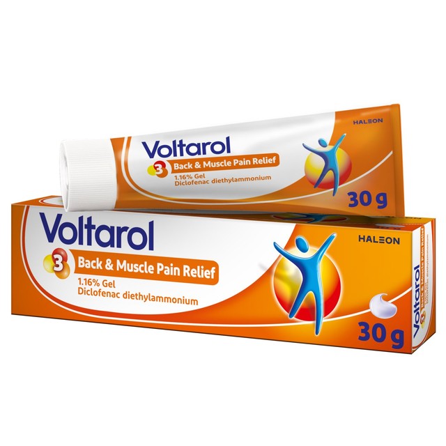Voltarol Back & Muscle Pain Relief Gel 30g, imported from the UK