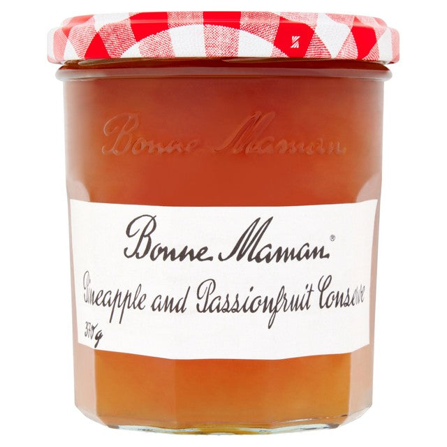 Bonne Maman fruit conserve pineapple passionfruit, UK version