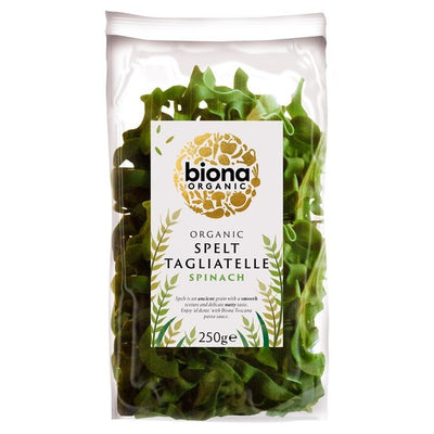 M&S Biona Organic Rolled Spelt Spinach Tagliatelle Pasta 250g- Buy online at McGrocer