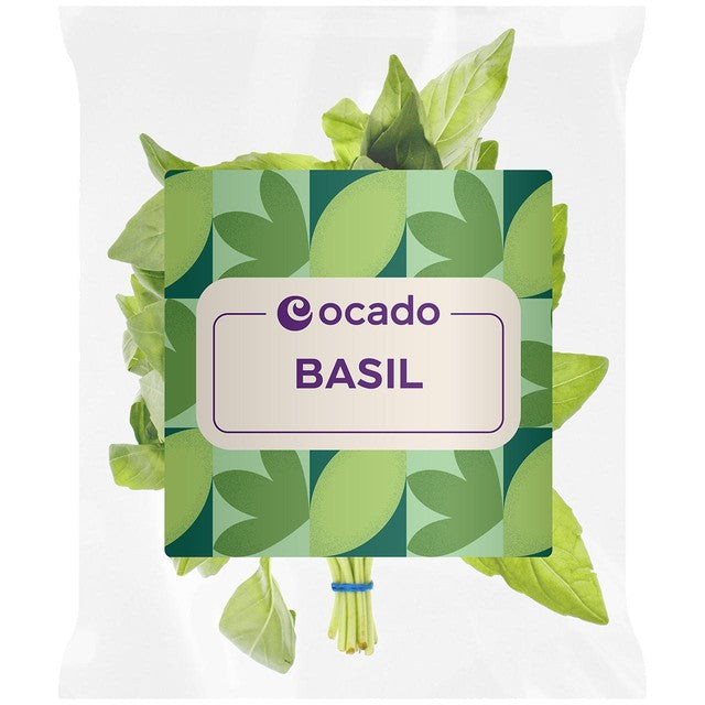 Ocado basil dried herb 30g, imported from the UK