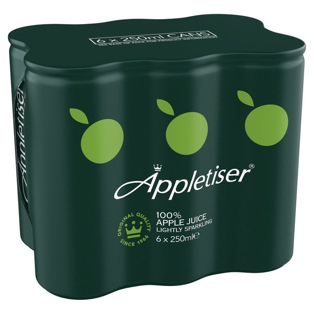Appletiser sparkling apple juice 6x250ml - British product