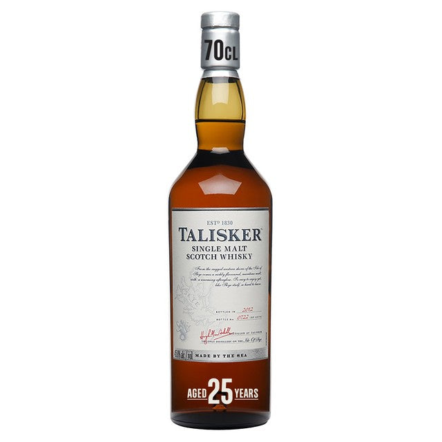 Talisker 25 Year Old Single Malt Scotch Whisky 70cl (British brand)