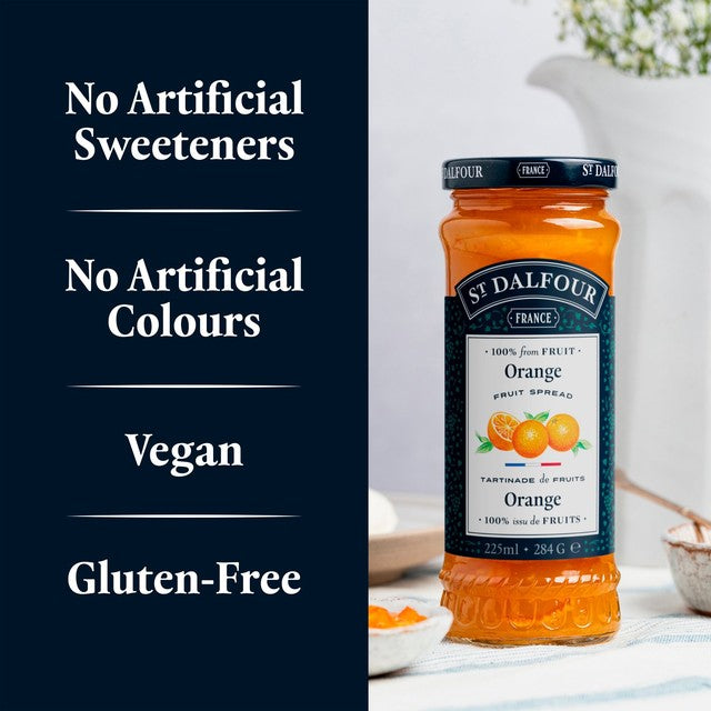 St. Dalfour Orange Marmalade Fruit Spread 284g (British brand)