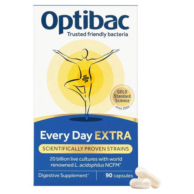 Optibac Probiotics Every Day Extra 90 Capsules, imported from the UK