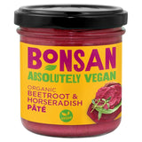Bonsan Organic Beetroot Horseradish Pate 130g - British product