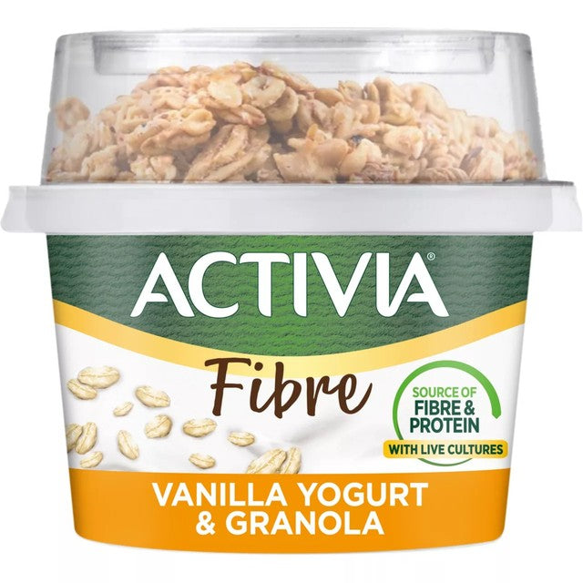 Activia vanilla and granola yogurt breakfast pot 165g - British product