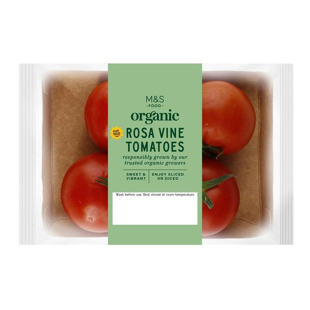 M&S Bio Roma Tomaten 375g, importiert aus dem Vereinigten Königreich
