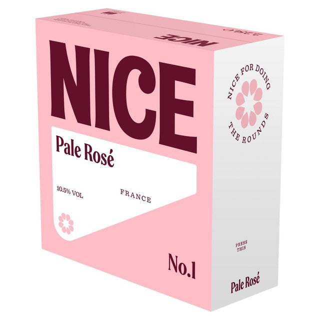 NICE Pale French Rosé Wine 2.25L box, imported from the UK