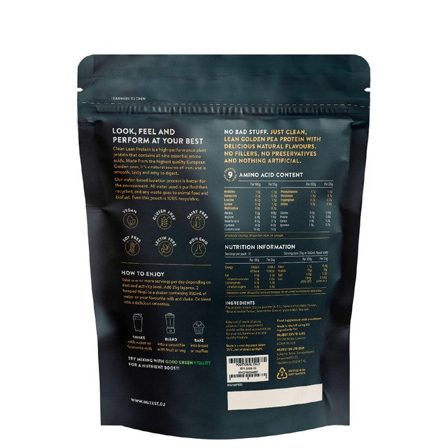 Nuzest Rich Chocolate vegan protein powder 250g, imported from the UK