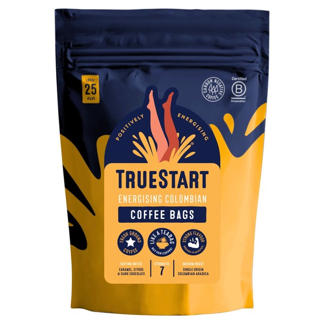 True Start Colombian coffee bags 200g (British brand)