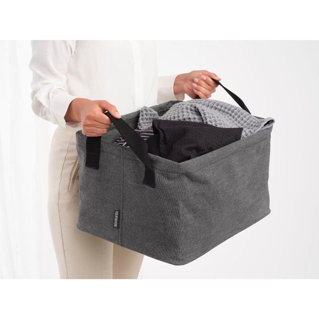 Brabantia Black Foldable Laundry Basket 35 Litre - British product