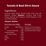 Bay's Kitchen tomato & basil low fodmap stir-in sauce 260g - British product