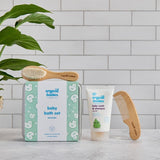 Green People lavender organic babies bath set with 150ml wash, UK version