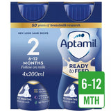 Aptamil follow on milk formula liquid ready to feed 4 x 200ml - British product