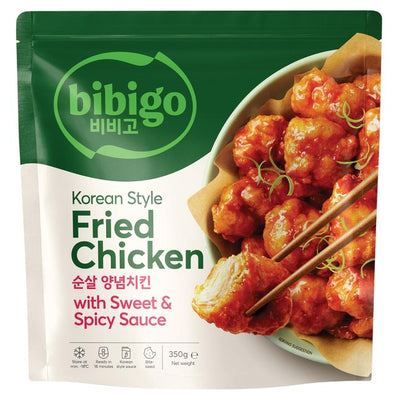 Bibigo Korean Style Fried Chicken Sweet & Spicy Sauce Tiefkühl-Hähnchen 350g