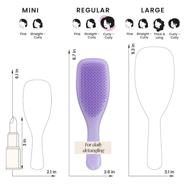 Tangle Teezer Ultimate Detangler Naturally Curly Purple Passion hairbrush (British brand)