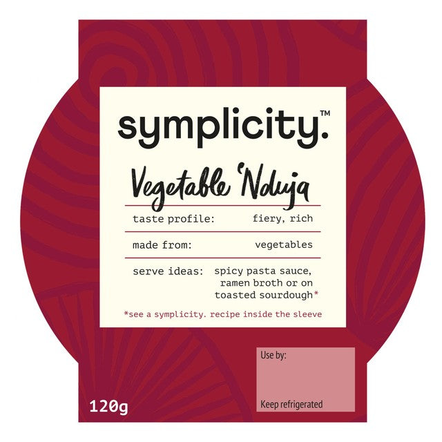 Symplicity Veggie 'Nduja cooking paste, imported from the UK