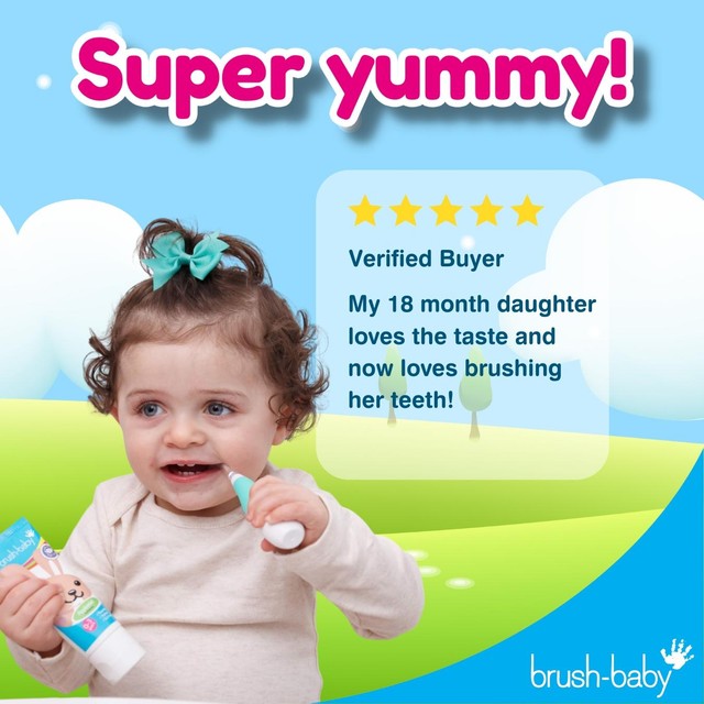 Brush-Baby Applemint Toothpaste 0-3 Yrs 50ml - British product