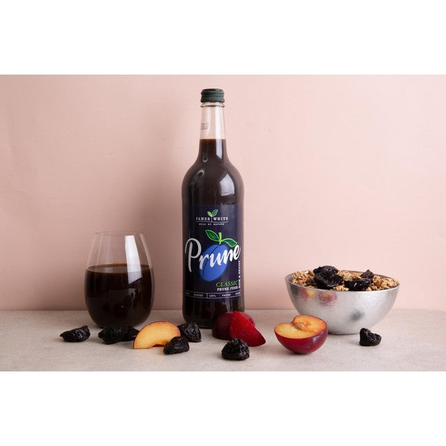 James White classic prune juice bottle - British product