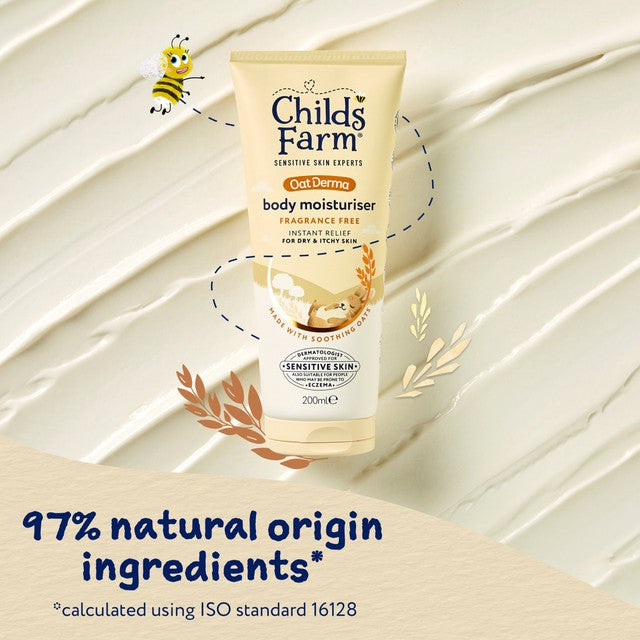 Childs Farm OatDerma body moisturiser fragrance-free 200ml - British product