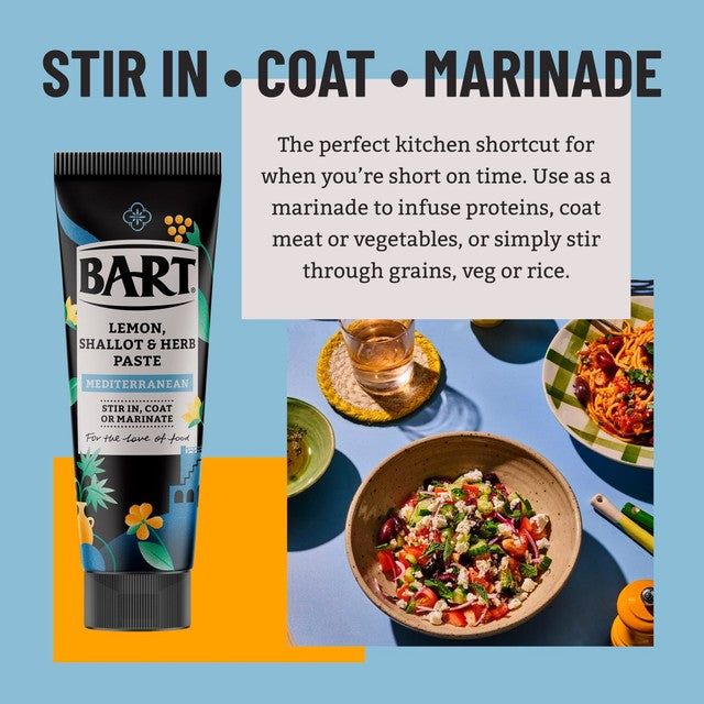 Bart Mediterranean Lemon, Shallot & Herb Spice Paste 80g - British product