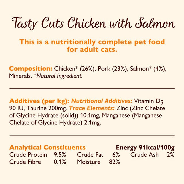 Lily's Kitchen Tasty Cuts wet cat food multipack 8x85g, UK version