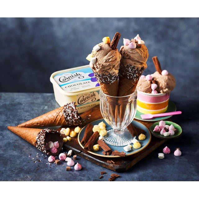 M&S Chocolate Dipped Waffle Cones 6 pack, imported from the UK