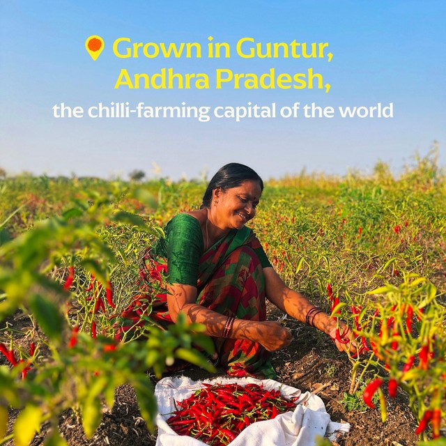 Diaspora Co. Guntur Sannam Chilli Powder 57g - British product