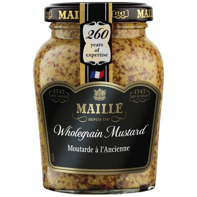 Maille Wholegrain Mustard 210g, imported from the UK