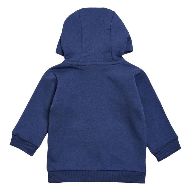 M&S cotton zip hoodie dark blue 6-9 months, imported from the UK