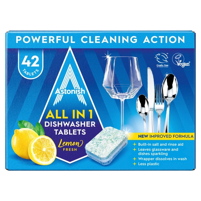 Astonish All in 1 dishwasher tablets - British product