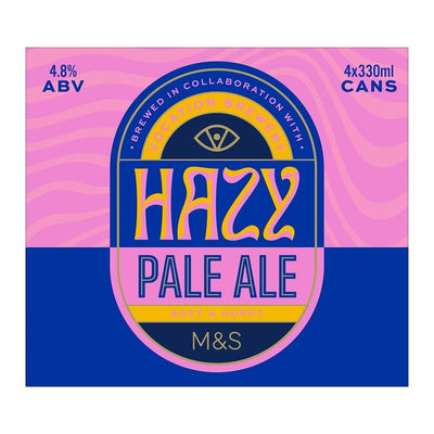 M&S M&S x Vocation Hazy Pale Ale Øl 4 x 330ml - Kjøp online hos McGrocer