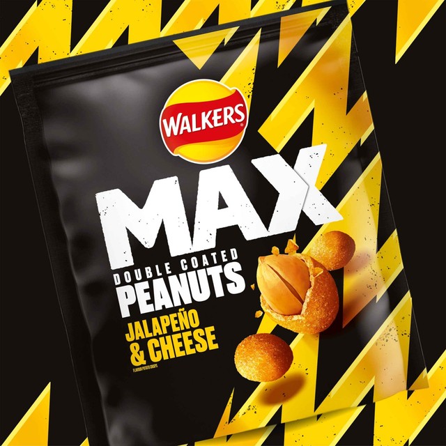 Walkers Max jalapeno and cheese flavour coated peanuts 175g (British brand)