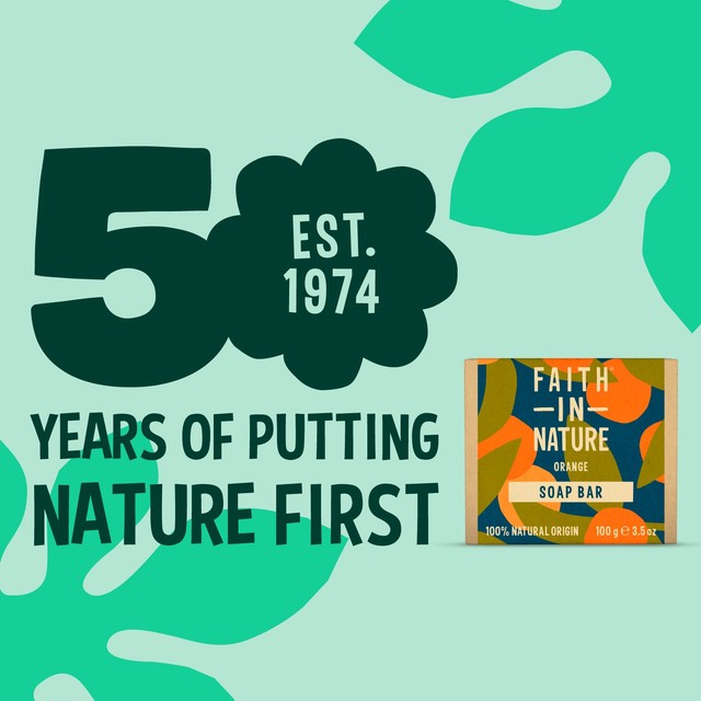 Faith in Nature Orange Soap Bar 100g - British product